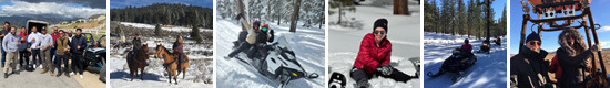 Skiing, snow tubing, snowmobiling, sleigh rides, winter, Sierra Adventures, Reno, Nevada